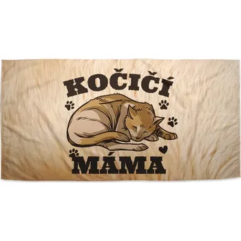 Sablio Ručník Kočičí máma - 30x50 cm