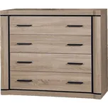 Komoda Veneti 107 x 44 x 91 cm odstíny hnědé