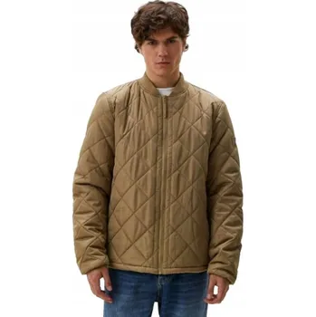 Moto bunda WRANGLER PÁNSKÁ BUNDA HNĚDÁ PROŠÍVANÁ NA ZIP