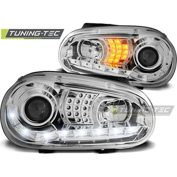 Přední světlomet Tuning-Tec Přední čirá LED světla Volkswagen Golf IV (1997 - 2006) - chromované