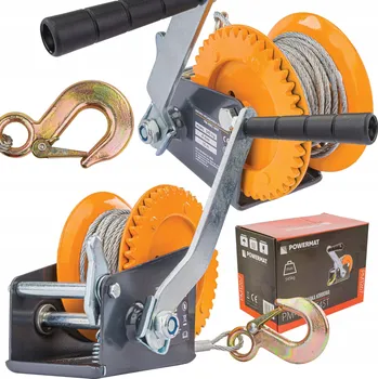 LANOVÝ NAVIJÁK RUČNÍ KLIKOVÝ 545KG 10M S KLIKOU PRO LODĚ PŘÍVĚSY