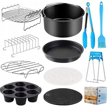 fritéza Horkovzdušná fritéza Bedee Air Fryer Accessories 1 s objemem 4,5 l