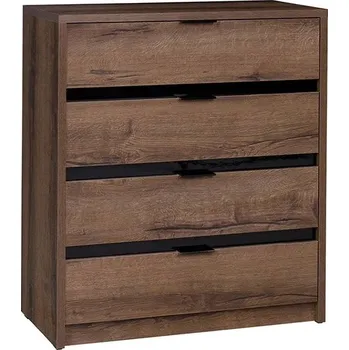 Komoda Komoda Veneti 81 x 40 x 90 cm odstíny hnědé matné