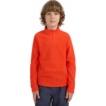 Dětská móda MIKINA FLEECOVÁ PRO CHLAPCE 4F M058 ČERVENÁ 4FJWAW25 vel. 146-152 cm