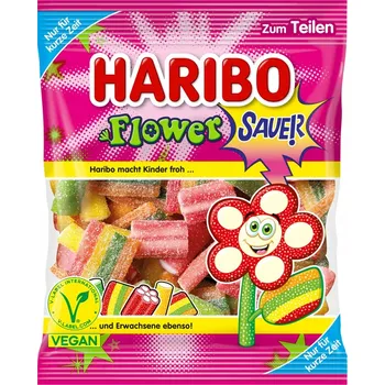 Cukrovinka Želé Bonbony bonbóny Flower Sauer Haribo 160 g