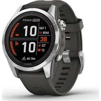 Hodinky Chytré Hodinky sportovní hodinky Garmin Fenix 7S Pro Solar 42mm stříbrné