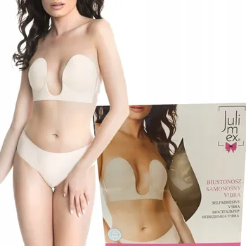 Podprsenka JULIMEX podprsenka pro hluboké výstřihy V!BRA béžová C