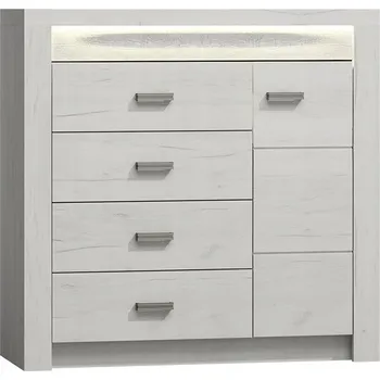 Komoda Komoda Veneti 109 x 42 x 104 cm, bílá matná