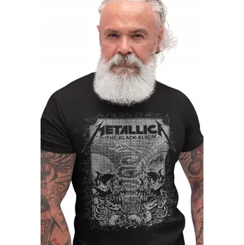 METALLICA Tričko Tričko pánské černé BLACK ALBUM rock metal Hetfield 4XL