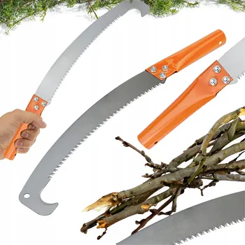 Ruční pilka RUČNÍ PILA NA VĚTVE zahradní na tyč ostrá pro řezání dřeva odolná