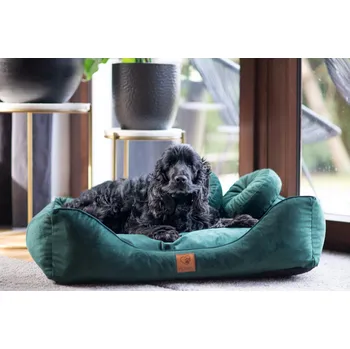 Pelíšek pro psa Pelíšek pro psa kočku, velurový se zipem, 90x75 cm, velikost L, Perro