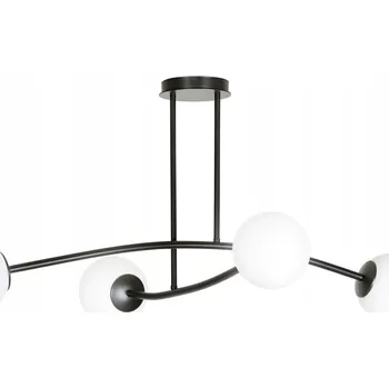 Emibig HALLDOR 4 BLACK Stropní Svítidlo / stropní svítidlo Ocel lakovaná sklo Černá