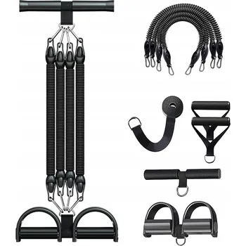 SADA 4 POSILOVACÍCH GUM NA CVIČENÍ, ODPOROVÉ GUMY WORKOUT BANDS - VYSOKÁ KVALITA