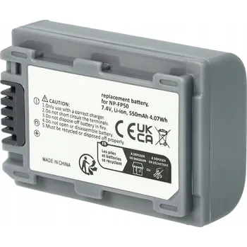 Baterie akumulátor pro Sony NP-FP50 NP-FP30 DCR-HC19 HC42 550mAh