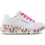 Dětské boty Skechers 314976LWMLT UNO LITE LOVELY LUV Bílé 39