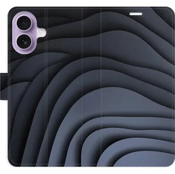 Pouzdro na mobilní telefon Flipové pouzdro iSaprio - Dark Waves - iPhone 17