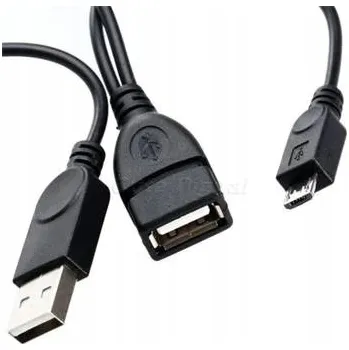 Datový kabel USB kabel a / + USB samec - micro otg