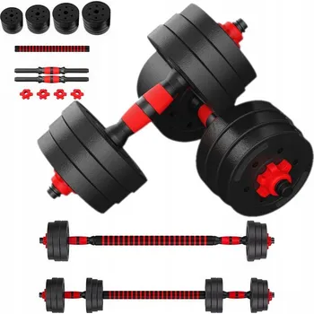 Bitumenové činky nastavitelné InPower 2 x 15 kg