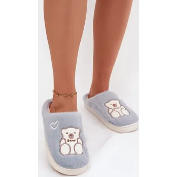 Dámské pantofle Boto Fotrnné pantofle s medvídkem Noralie Barva: Modrá, Velikost: 40/41