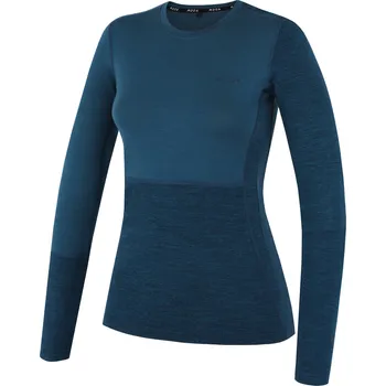 Dámské tričko Dámské triko MOOA MerinoSilk Block 160 long Velikost: S / Barva: modrá