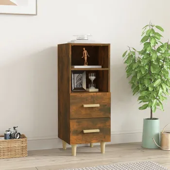 Organizace kuchyně Nábytek XL Příborník kouřový dub 34,5 x 34 x 90 cm kompozitní dřevo 817414