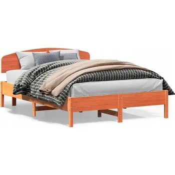 Postel Jednolůžková dřevěná postel VidaXL 90x220 cm, vícebarevná