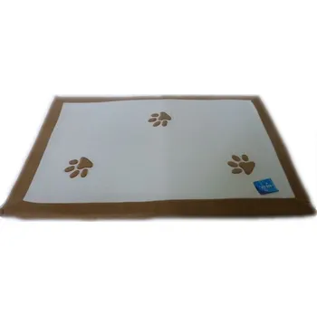 Pelíšek pro psa Matrace pro psy s tlapkami - 90x60 cm (Jednoduchá matrace pro psy o velikosti 90x60 cm v béžové barvě)