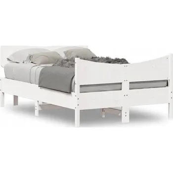 Postel Jednolůžková dřevěná postel VidaXL 90x220 cm, vícebarevná