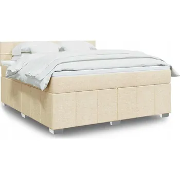 Postel Dřevěná manželská postel VidaXL 180x200 cm bílá