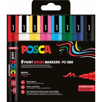POSCA unikátní popisovač PC-5BR 1-4 mm sada 8 základních barev
