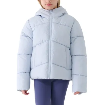 Dívčí bunda Dívčí bunda 4F JUNIOR-DOWN JACKET F615-4FJWAW25TDJAF615-34S-LIGHT BLUE Modrá 146
