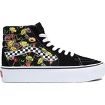 Dámská vycházková obuv VANS-UA SK8-HI Platform 2.0 poppy checkerboard black/multi Černá 38,5
