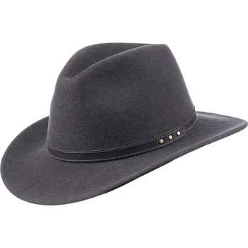 Klobouk SCIPPIS Bulman – cestovatelský klobouk z plsti s koženým páskem Velikost: 61 cm (XL)