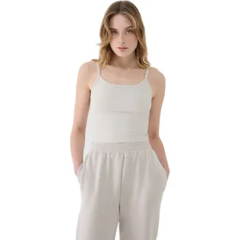 Pánské tílko Dámské tílko 4F-SLEEVELESS F127-83S-BEIGE Béžová XS