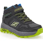 Chlapecká kotníková turistická obuv SKECHERS-Fuse Tread Trekor black/lime Černá 30
