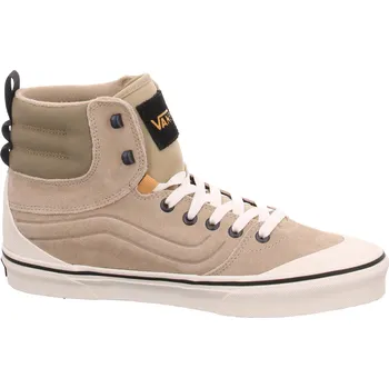 Pánská obuv Pánská vycházková obuv VANS-MN Ashwood HI (Suede/Canvas) khaki/marsmallow Zelená 45