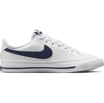 Dětská móda Chlapecká rekreační obuv NIKE-Court Legacy white/midnight navy Bílá 38,5