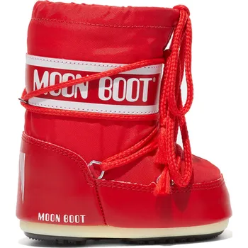 Dámská móda Juniorské vysoké zimní boty MOON BOOT-MB ICON MINI NYLON-JR-D001 RED Červená 18/20