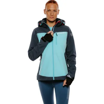 Dámská bunda Dámská turistická softshellová bunda EVERETT-ShellQa jckt W blue Modrá S