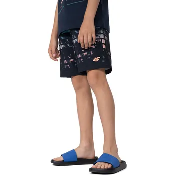 vybavení na pláž Chlapecké plavky 4F JUNIOR-BOARD SHORTS M021-90A-MULTICOLOUR ALLOVER Mix 134/140