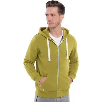 Pánská mikina Pánská zateplená mikina se zipem VOLCANO-B-STAR-301M-LIME MEL Zelená L