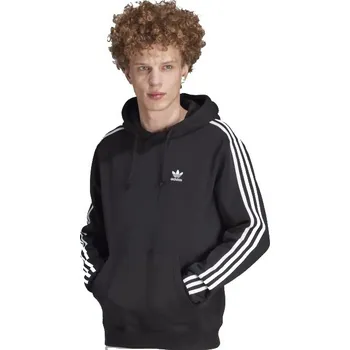 Pánská mikina Pánská mikina s kapucí ADIDAS ORIGINALS-3-STRIPES HOODY-IM2088-black Černá S