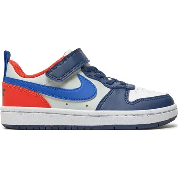 Chlapecká obuv Chlapecká rekreační obuv NIKE-Court Borough Low Recraft midnight navy/hyper royal/orange Bílá 32