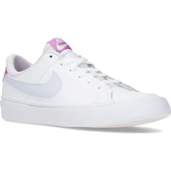 Dívčí obuv Dívčí vycházková obuv NIKE-Court Legacy white/gfootball grey/cosmic fuchsia Bílá 38,5