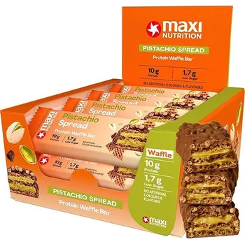 MaxiNutrition Waffle protein bar Pistacio 12 × 39 g
