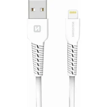 Datový kabel Kabel Swissten USB - Apple Lightning 1 m bílý