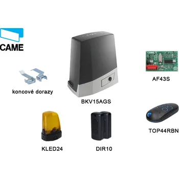 Pohon brány Sada pohonu pro posuvnou bránu do 1500kg CAME BKV15AGS, 801MS-0300 (D)