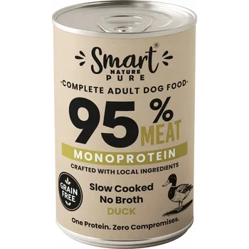 Krmivo pro psa Smart Nature Monoprotein 95% Kachna 400g Monoproteinové krmivo pro psy s kachnou