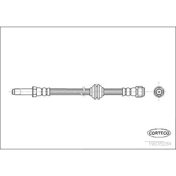 Brzdová hadice Brzdová hadice CORTECO 19035284