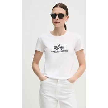 Bavlněné tričko Alpha Industries 196051.09 bílá 00X, vel. L